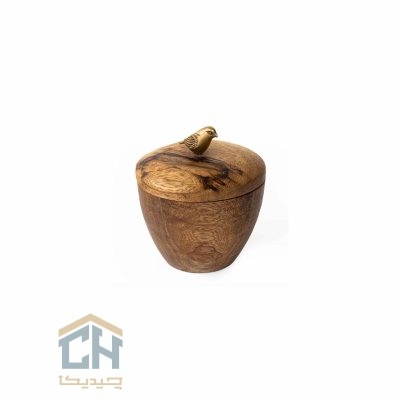 قندان چوب و برنج گلدکیش طرح WOOD مدل GK829488
