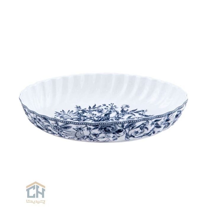 مرغ خوری چینی بیضی متوسط گلدکیش طرح LOTUS مدل GK701144-1 (2)