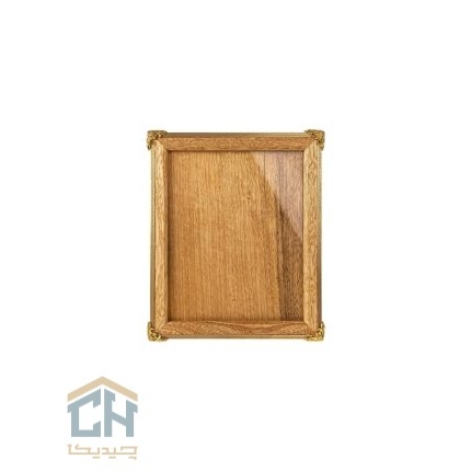 قاب عکس چوب و برنج کوچک گلدکیش طرح WOOD مدل GK829673