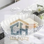 مرغ خوری چینی مستطیل متوسط گلدکیش طرح LOTUS مدل GK701134-1 (1)