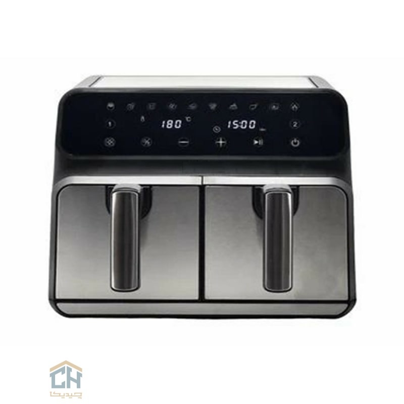 Unique dual basket air fryer سرخ کن دوقلو یونیک
