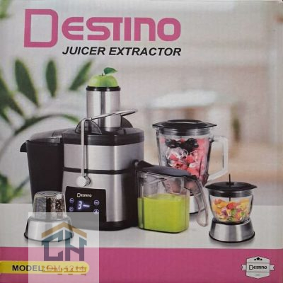 آبمیوه گیری 4 کاره دستینو استیل با پنل لمسی و قابلیت مخلوط کن و آسیاب