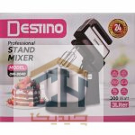 همزن کاسه دار دستینو با کاسه استیل ۳ لیتری و موتور ۳۰۰ وات مناسب کیک پزی (1)