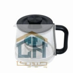 چای ساز روهمی دستینو مشکی با پنل لمسی و قوری شیشه ‌ای (3)