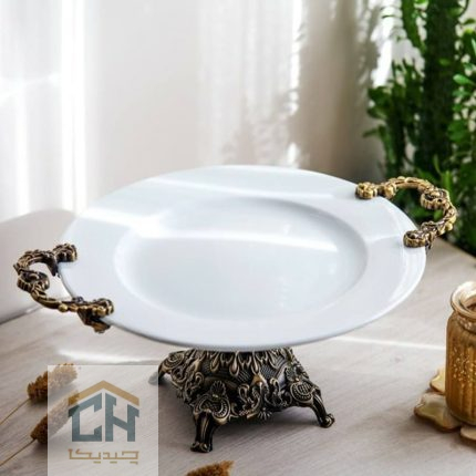 دیس چینی گرد پایه دار دسته پیوتر مدل 68