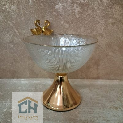 شکلات خوری بلور پایه فلزی طرح سولو مدل 314