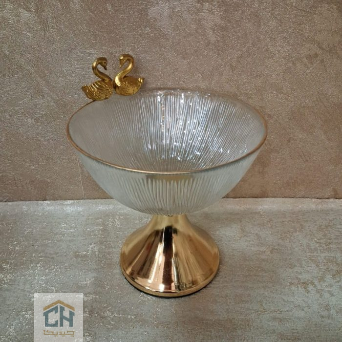 شکلات خوری بلور پایه فلزی طرح سولو مدل 314 - تصویر 2