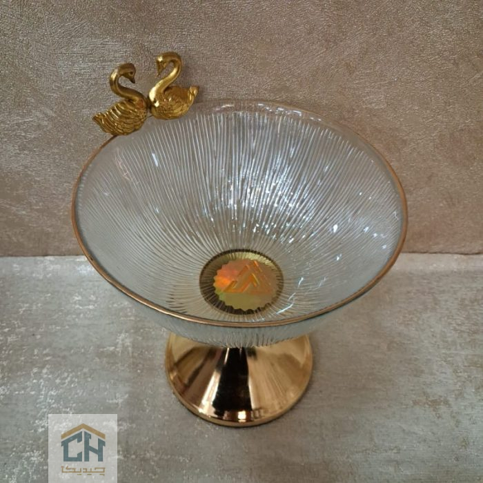 شکلات خوری بلور پایه فلزی طرح سولو مدل 314 - تصویر 3