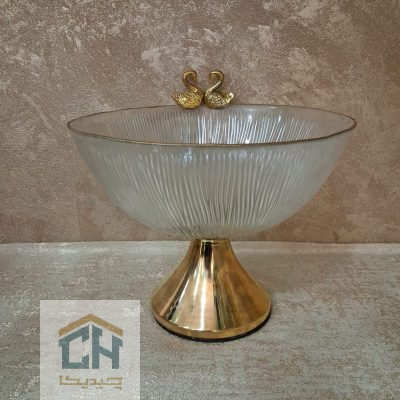 میوه خوری بلور پایه فلزی طرح سولو مدل 310