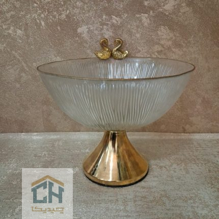 میوه خوری بلور پایه فلزی طرح سولو مدل 310