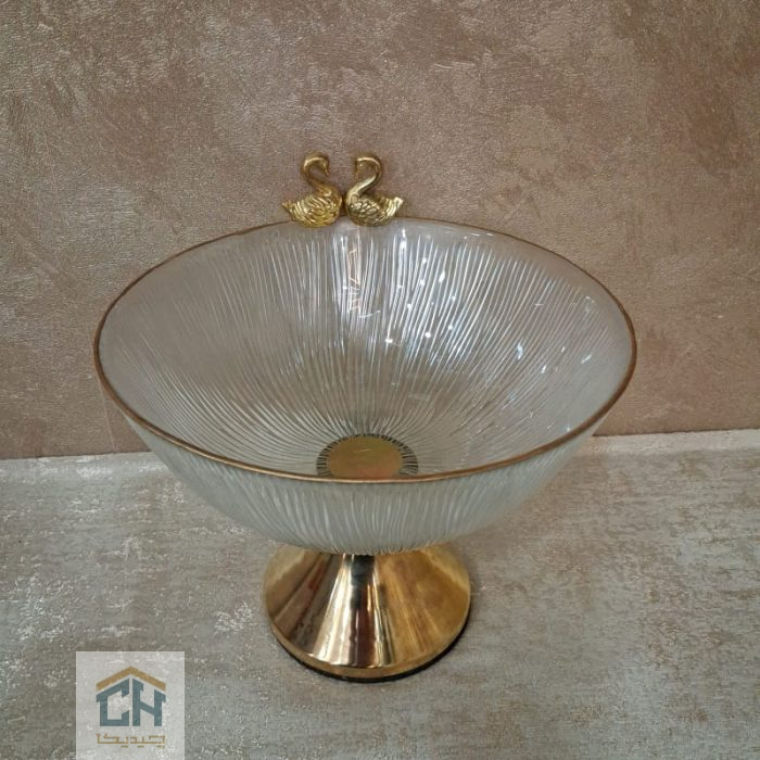 میوه خوری بلور پایه فلزی طرح سولو مدل 310 - تصویر 2