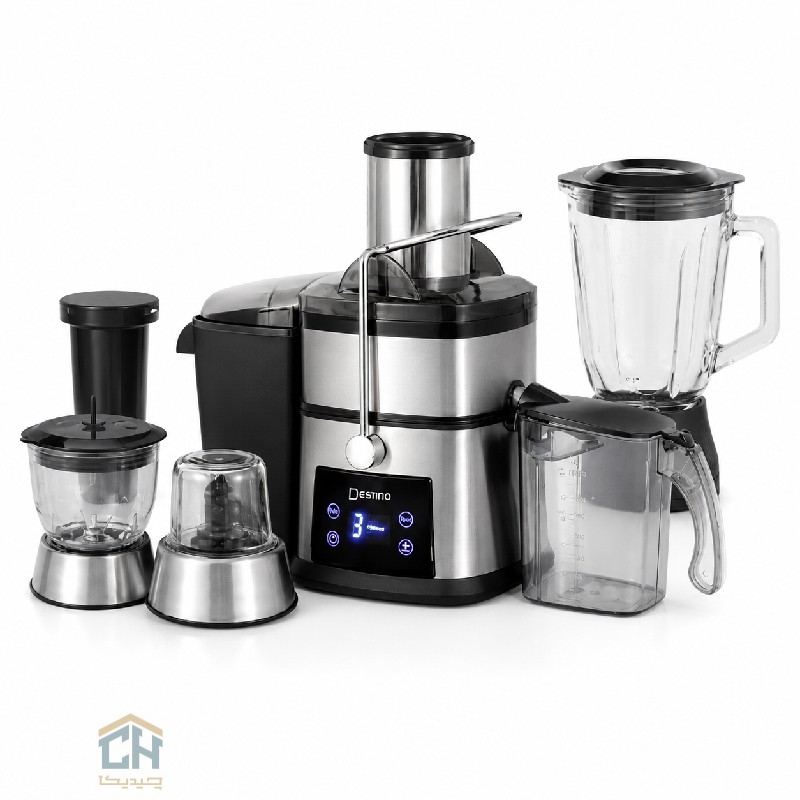 آبمیوه گیری 4 کاره دستینو مدل DM-1214 (1) آبمیوه گیری 4 کاره دستینو استیل با پنل لمسی و قابلیت مخلوط کن و آسیاب (1)