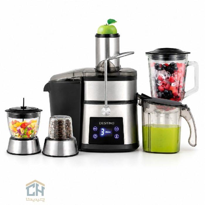 آبمیوه گیری 4 کاره دستینو استیل با پنل لمسی و قابلیت مخلوط کن و آسیاب (2)