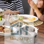ظرف غذا طرح پاندا طوسی با درب قفلی (9)
