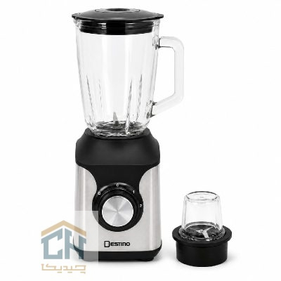 آسیاب مخلوط کن دستینو با پارچ شیشه ‌ای و بدنه استیل مناسب اسموتی و آسیاب قهوه (1)