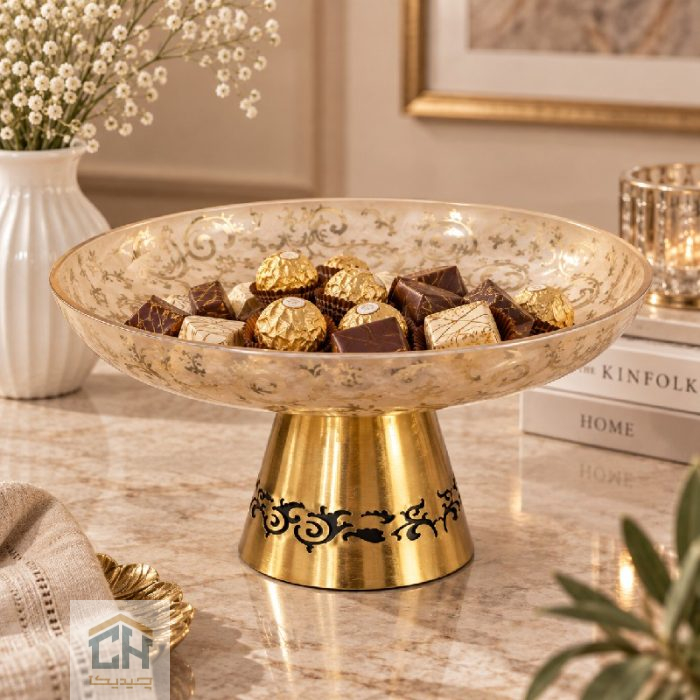 شیرینی خوری مجلسی طرح الیسا با چیدمان شکلات روی میز
