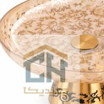 جزئیات نقوش طلایی شیرینی خوری بلور طرح الیسا