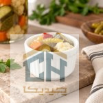 پیاله کوچک سفید برای سرو ترشی و مخلفات